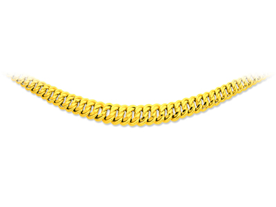 Collar Malla Americana 13,2 Mm, 45 Cm, Oro Amarillo 18k