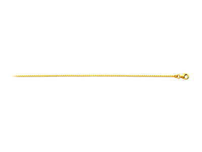 Cadena Eslabon Veneciano 1,24 Mm, 45 Cm, Oro Amarillo 18k - Imagen Estandar - 1