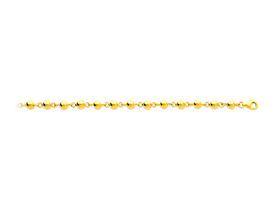 Pulsera Boules Marseillais 5 Mm, 18,5 Cm, Oro Amarillo 18k - Imagen Estandar - 1