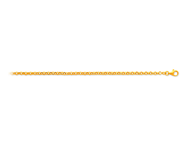 Cadena De Malla Belcher 2,40 Mm, 45cm, Oro Amarillo De 18 Kt