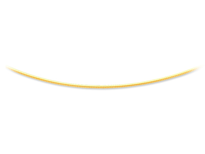 Collar Omega Redondo Avvolto 1,4 Mm, 45 Cm, Oro Amarillo 18k - Imagen Estandar - 1