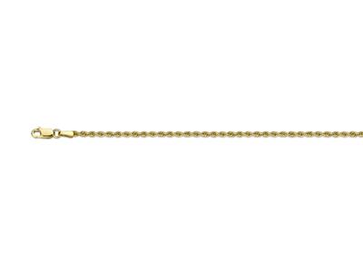 Cadena, Cuerda Hueca 2,1 Mm, 42 Cm, Oro Amarillo 18k - Imagen Estandar - 1