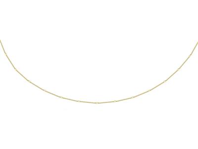 Cadena, 1,10 MM Curb Chain, 42 Cm, Oro Amarillo De 18 Quilates - Imagen Estandar - 1