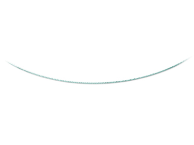 Collar Cable 1 Mm, 42 Cm, Oro Blanco 18k Rodiado - Imagen Estandar - 1