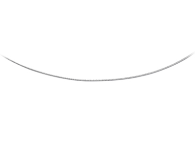 Collar Cable 1mm, 42 Cm, Plata 925 Rodiada - Imagen Estandar - 1