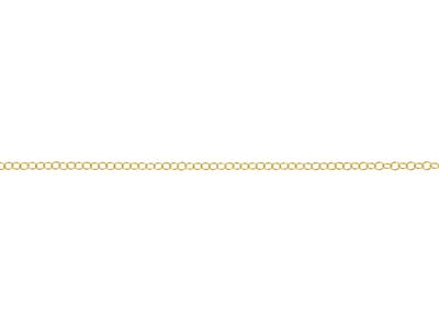 Cadena De Espejo Ovalada De 3,66 Mm, Chapada En Oro De 3 Micras - Imagen Estandar - 1