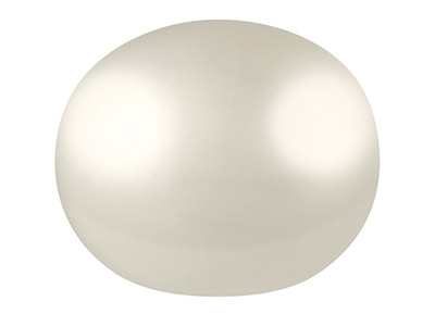 Par De Perlas Blancas Cultivadas Enagua Dulce Totalmente Redondas Semiperforadas De 9 A 9,5 MM - Imagen Estandar - 1
