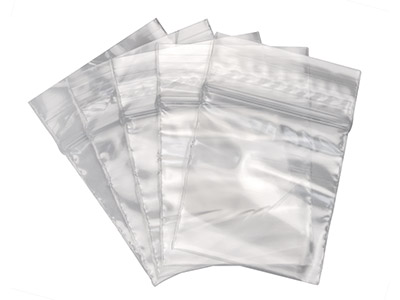 Minibolsas De Plástico Transparentes De 38x38 mm Resellables, Paquete De 100 - Imagen Estandar - 1
