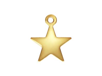 Dije De Estrella De Oro Laminado, 8 MM - Imagen Estandar - 1