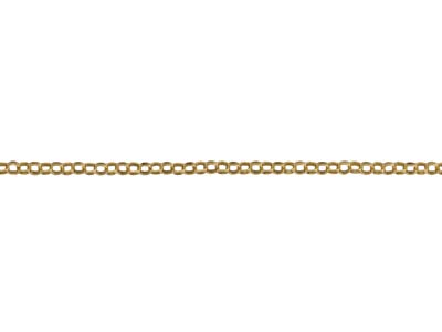 Cadena Belcher De 1,1 mm Chapada En Oro, 16