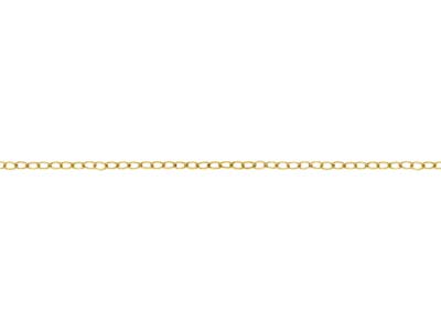 Cadena Forzada Lisa Suelta De Oro Laminado De 1,3 mm - Imagen Estandar - 1
