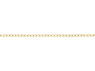 Cadena Forzada Amartillada Suelta De Oro Laminado De 1,3 MM - Imagen Estandar - 1