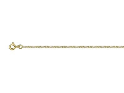 Cadena 1/3 Eslabones, 1,3 Mm, 50 Cm, Oro Amarillo 18k - Imagen Estandar - 1