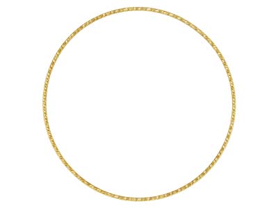 Brazalete Apilable De Oro Laminado, Alambre Brillante De 1,3 MM - Imagen Estandar - 1
